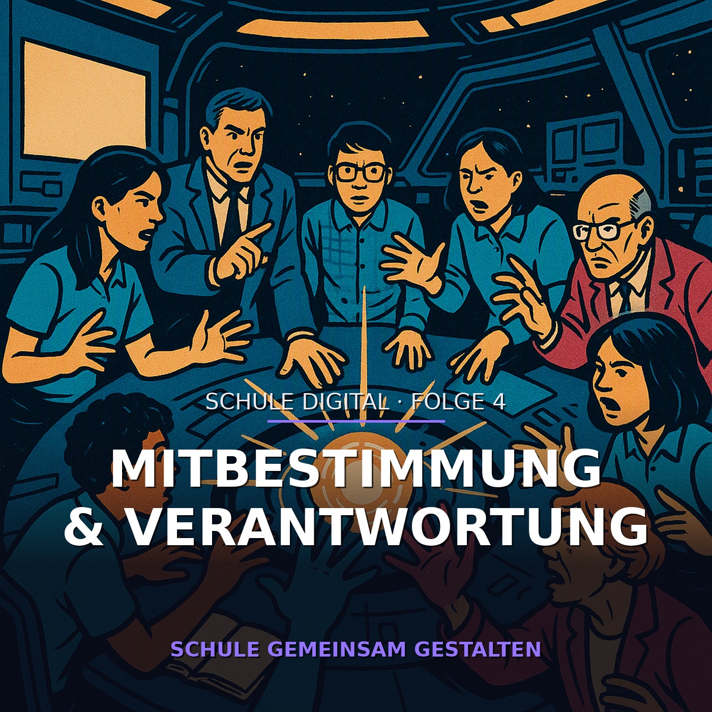 Science-Fiction-Comiccover: Mitbestimmung und Verantwortung