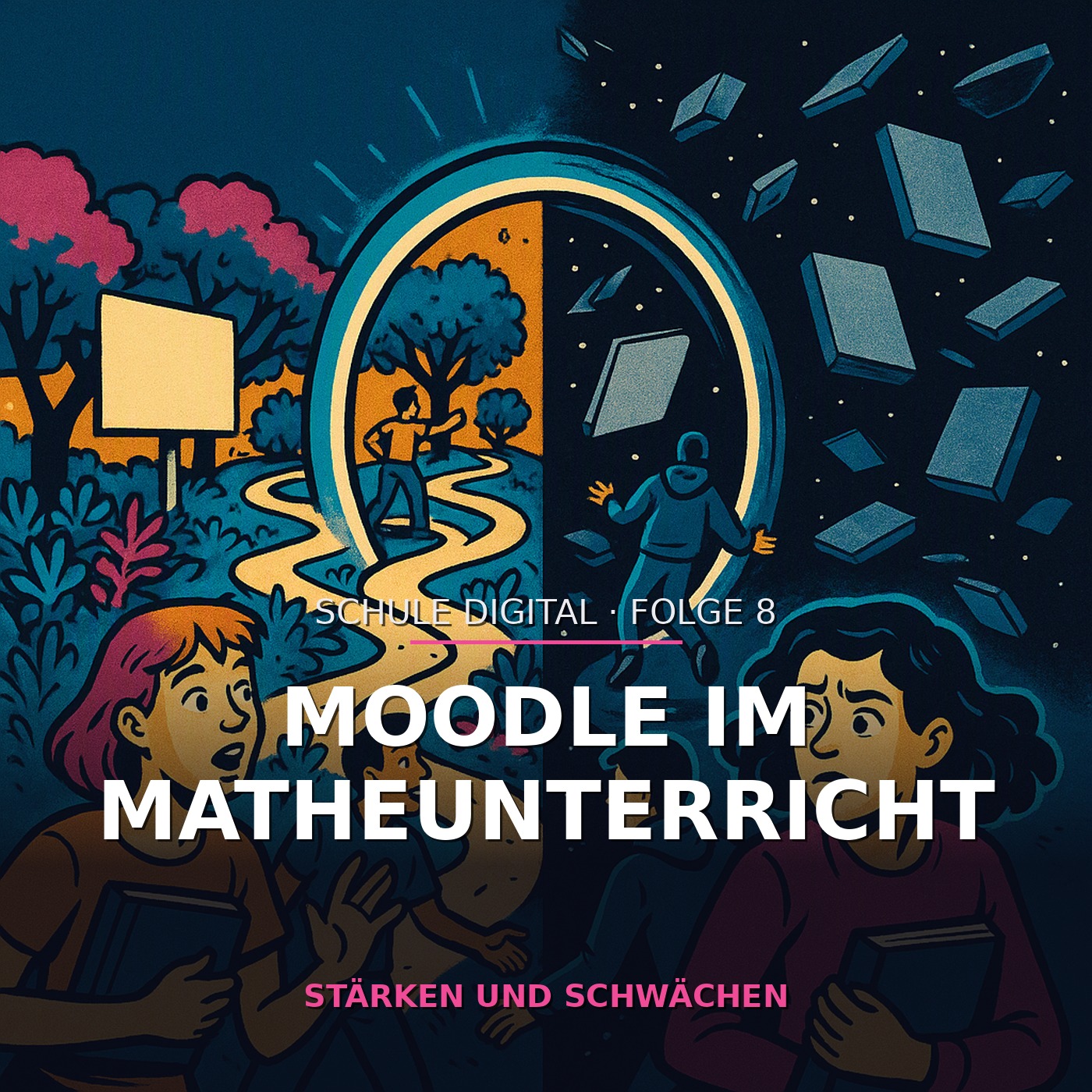 Science-Fiction-Comiccover: Stärken und Schwächen von Moodle im Mathematikunterricht